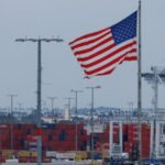 Shipping containers from China are shown at the Port of