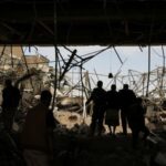 Aftermath of an Israeli airstrike, in Sanaa