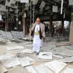 Aftermath of an Israeli airstrike, in Sanaa