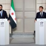 French President Macron meets Syria’s President Ahmed al-Sharaa in Paris