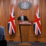 Press conference on migration, in London