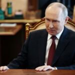 FILE PHOTO: Russian President Vladimir Putin meets with Chief of