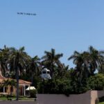 Airplane chartered by the DNC trails a banner reading “Qatar-a-Lago”