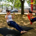 Wendy Elizabeth Ortiz Hernandez plays with her son Axel at