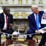 U.S. President Donald Trump meets South African President Cyril Ramaphosa