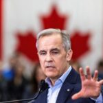 FILE PHOTO: Canada’s Prime Minister Mark Carney campaigns in Trois-Rivieres