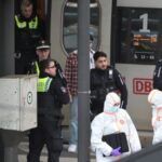Aftermath of a knife attack at Hamburg’s main train station