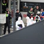 Aftermath of a knife attack at Hamburg’s main train station