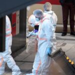 Aftermath of a knife attack at Hamburg’s main train station