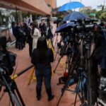 March in support of Colombian Senator Miguel Uribe Turbay, in