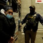Immigration aid by ICE at a Glenn Valley Foods meat