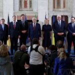 Foreign ministers and NATO Secretary General Mark Rutte meet, in