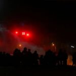 Police clash with the supporters of Morales during protests, in