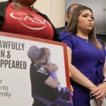 FILE PHOTO: Family members and supporters of Kilmar Abrego Garcia