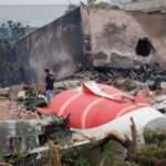 Aftermath of the Air India crash during take-off, in Ahmedabad