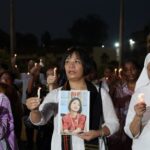 Candle vigil for the victims of Air India Boeing BA.N