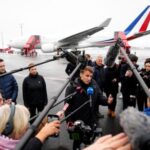 French President Macron visits Greenland