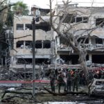 Aftermath of missile attack from Iran on Israel