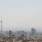 A view of the cityscape in the aftermath of Israeli