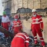 Iranian Red Crescent Society continues rescue efforts in rubble of