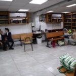 Israeli family stays in a bomb shelter, in Haifa