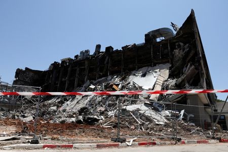 Weizmann Institute of Science buildings left in ruins following an