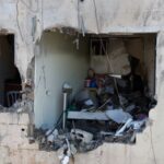 Aftermath of drone attack from Iran on Israel in Beit