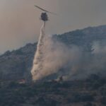 Greece battles wildfire on Chios island for third day