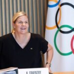 Newly elected President of the IOC Kirsty Coventry attends her
