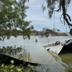 Debris from a SpaceX craft in Matamoros