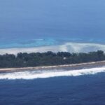 FILE PHOTO: An aerial view of Funafuti, the most populous