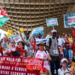 March demanding a UN-led framework for sovereign debt resolution, in