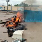 People protest against Togo’s longtime leader, Faure Gnassingbe, in Lome