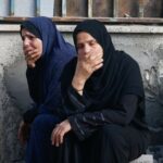 Funeral for Palestinians killed by Israeli fire while seeking aid
