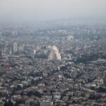 A general view shows Damascus from Mount Qasioun, after one