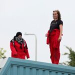 “Palestine Action” protest on the roof of Guardtech Group in