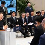 South Korea’s President Lee Jae Myung holds a press conference,