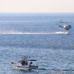 Wildfire burns in Ierapetra on the island of Crete