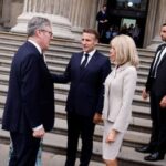 French President Macron visits Britain