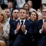French President Macron visits Britain