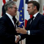 French President Macron visits Britain