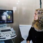 Fatima Arafa, a pregnant and displaced Palestinian woman, has a