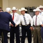 U.S. President Donald Trump visits flood affected areas of Texas
