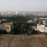 A general view shows the Plaza de la Revolucion in