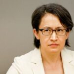 Taiwan’s Vice President Hsiao Bi-khim makes a speech at a