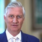 Belgium’s King Philippe delivers a speech on the occasion of