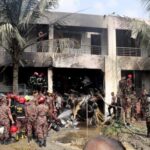 Air force training aircraft crashed into Milestone College campus, in