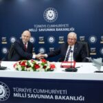 Turkish Defence Minister Guler and British Defence Secretary Healey attend a
