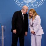 Italian PM Meloni meets Algerian President Tebboune at Italy-Algeria summit,