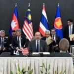 Malaysia’s Prime Minister Ibrahim, Cambodia’s Prime Minister Manet and Thailand’s